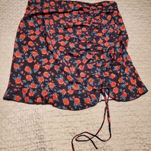 XL silky rose adjustable skirt